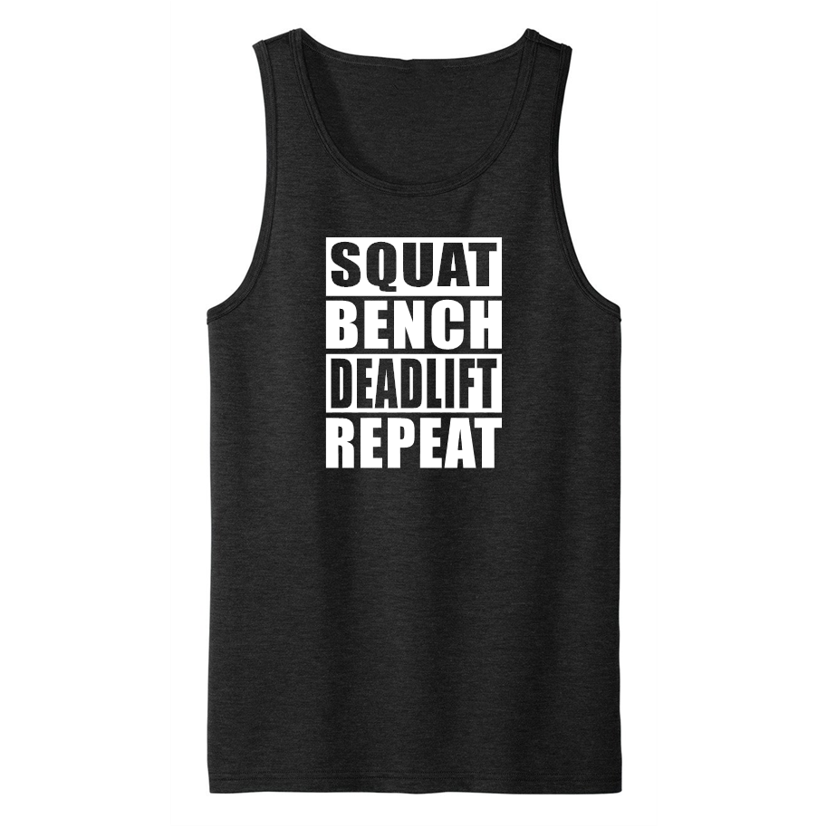 SQUAT/BENCH/DEADLIFT/REPEAT-Men's Shirts