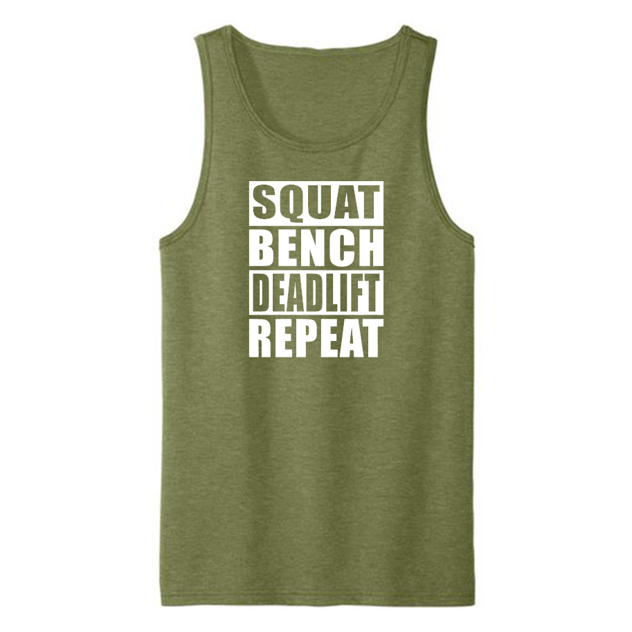 SQUAT/BENCH/DEADLIFT/REPEAT-Men's Shirts