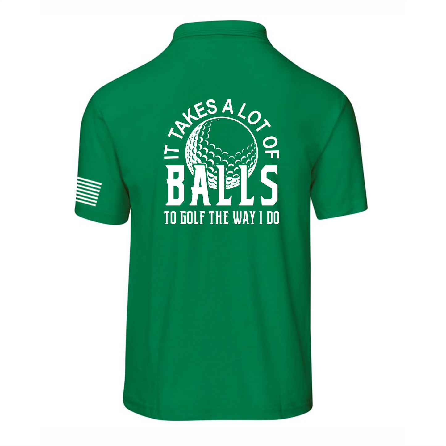 BALLS TO GOLF -Men's Golf Shirt