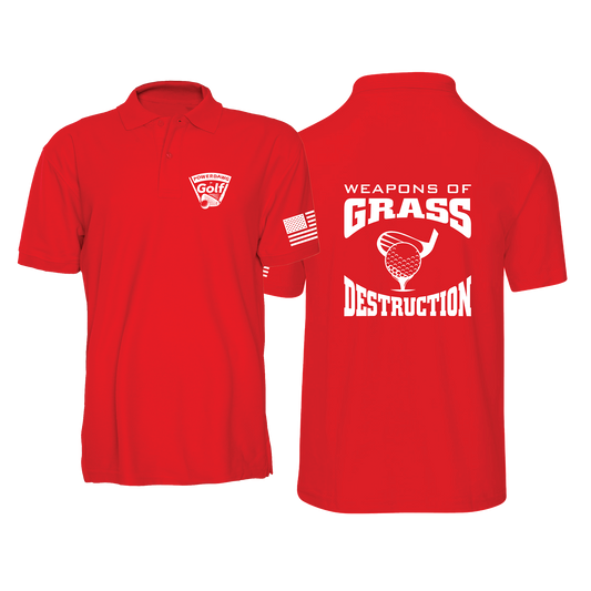 GRASS DESTRUCTION -Men's Golf Shirt