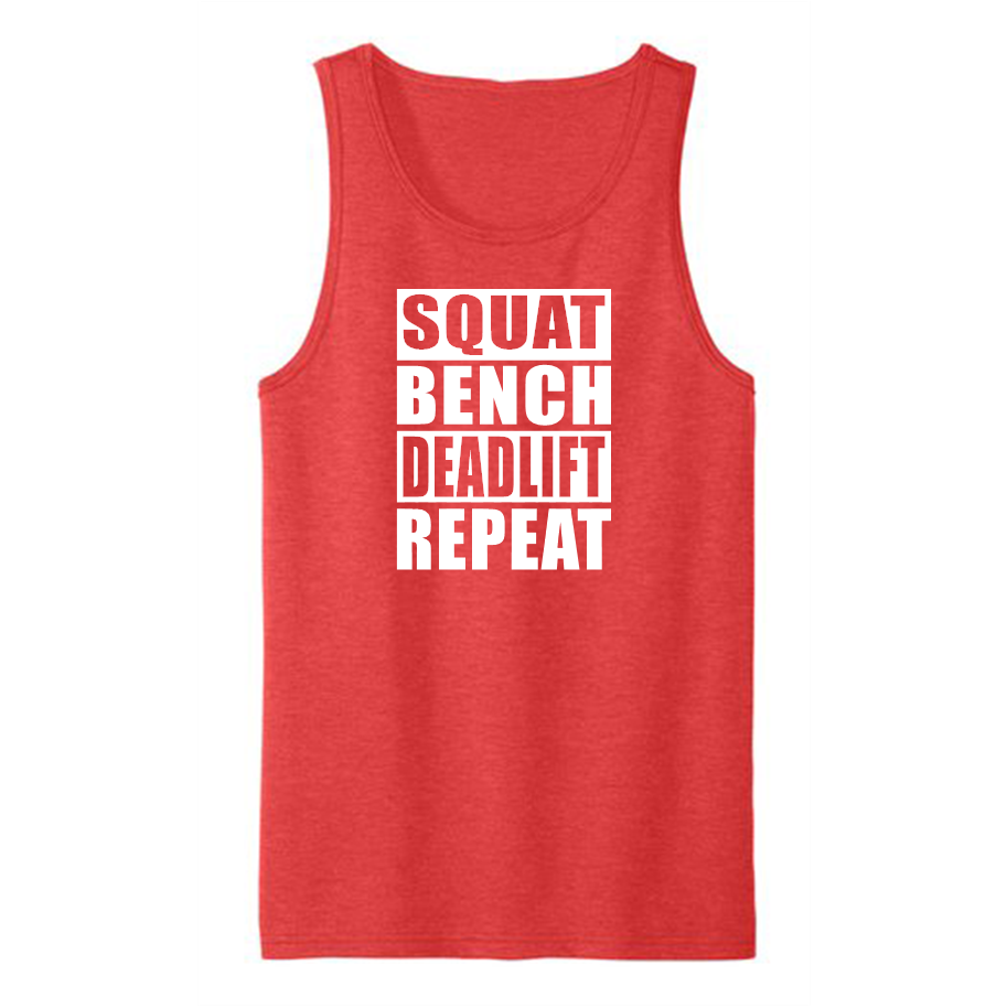 SQUAT/BENCH/DEADLIFT/REPEAT-Men's Shirts