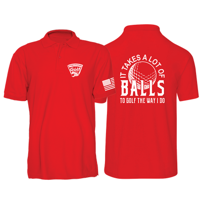 BALLS TO GOLF -Men's Golf Shirt