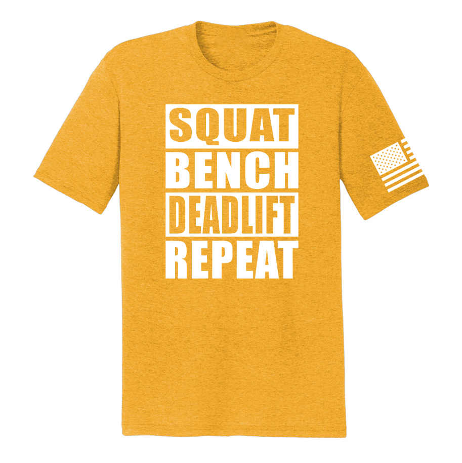 SQUAT/BENCH/DEADLIFT/REPEAT-Men's Shirts